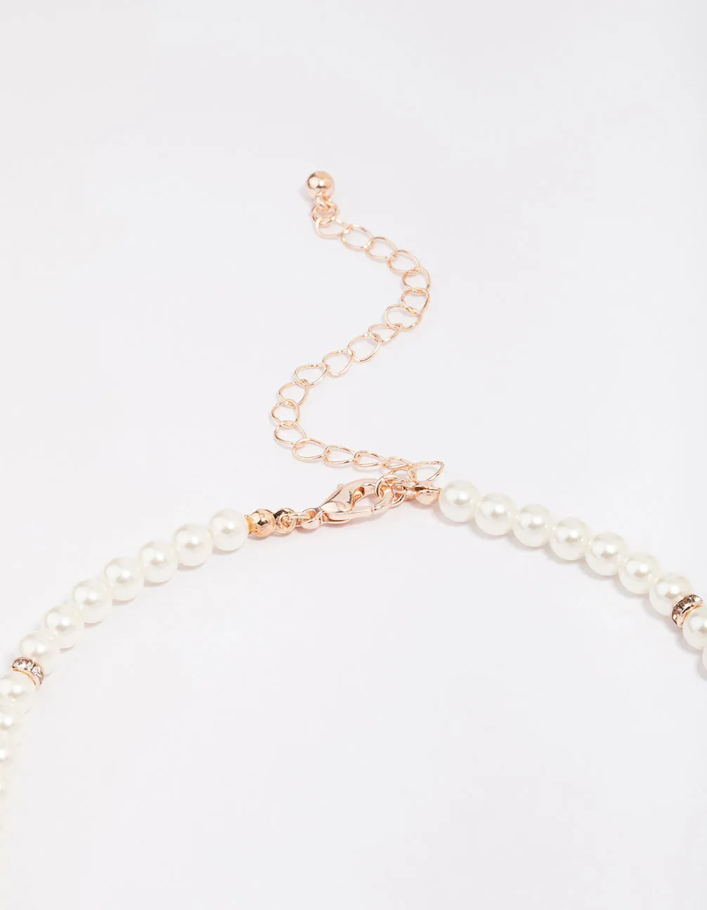 Rose Gold Pearl Matching Jewellery Set