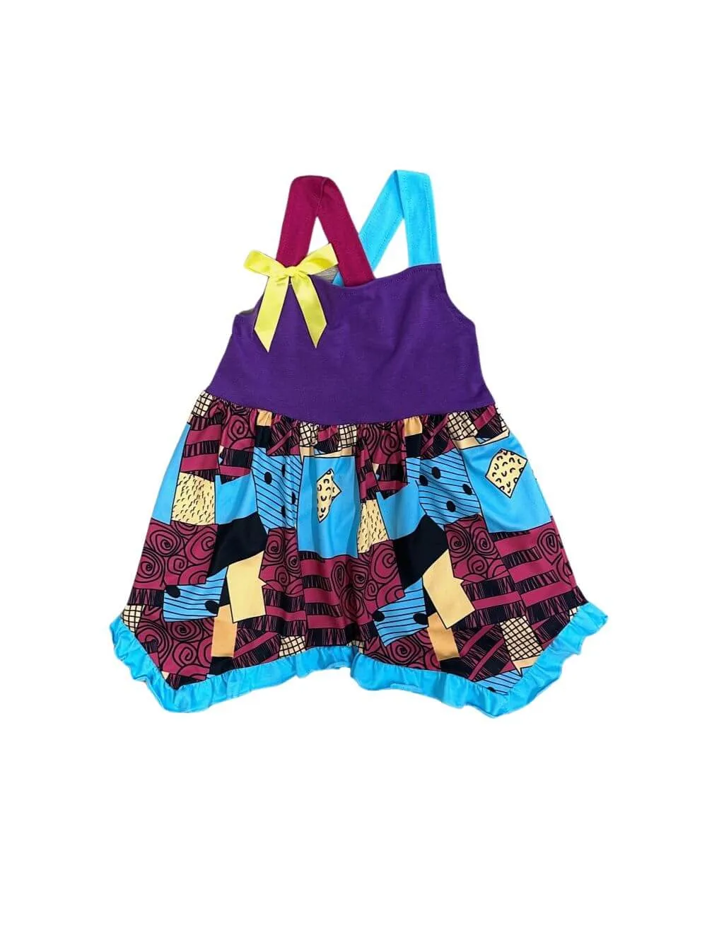 Sally Nightmare Girls Ruffle Trim Halloween Dress