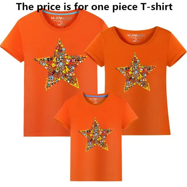 Shop Animal Five-pointed Star T-shirt Set | Fashion Address