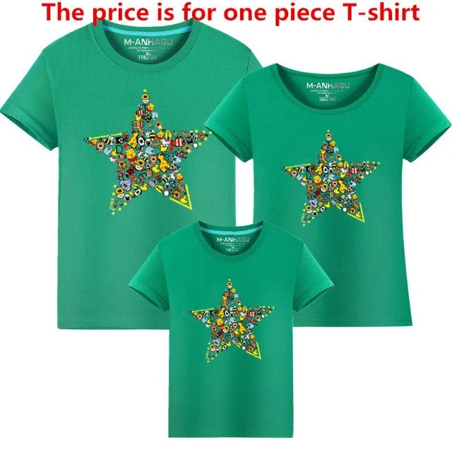 Shop Animal Five-pointed Star T-shirt Set | Fashion Address