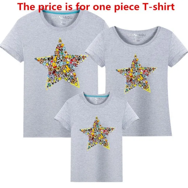 Shop Animal Five-pointed Star T-shirt Set | Fashion Address