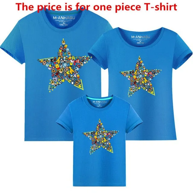 Shop Animal Five-pointed Star T-shirt Set | Fashion Address