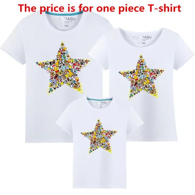 Shop Animal Five-pointed Star T-shirt Set | Fashion Address