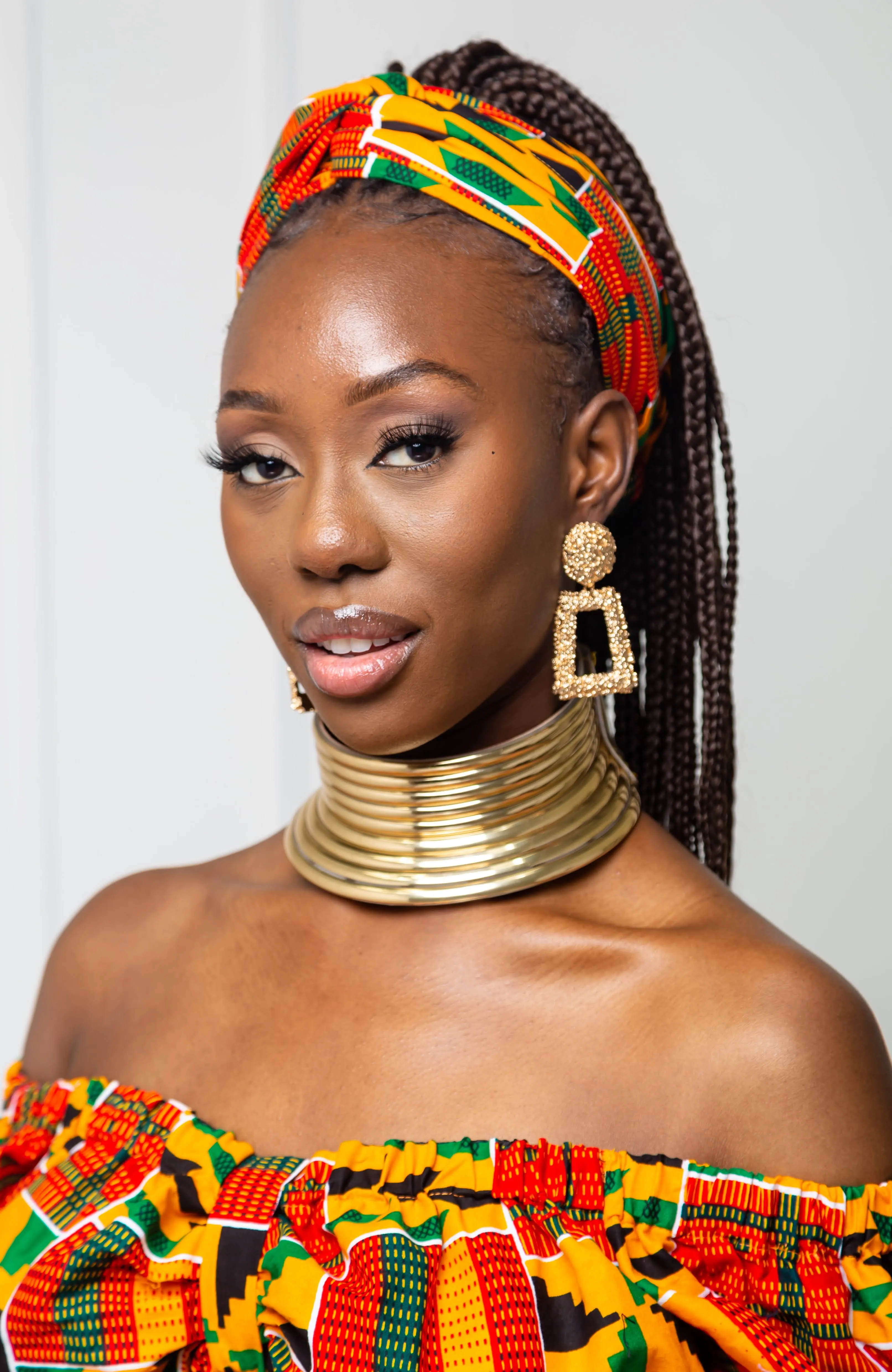 Traditional Kente African Print Headwrap - KENYA