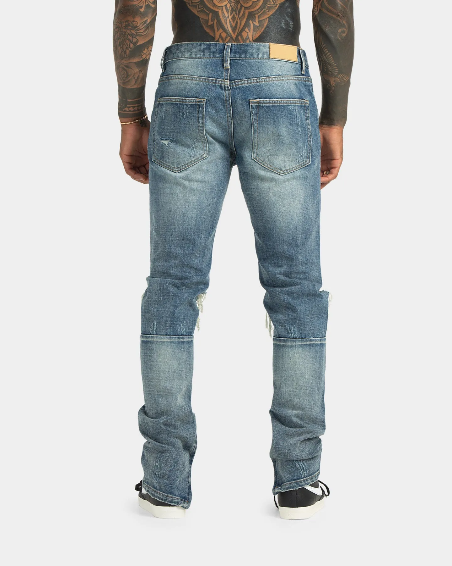 XXIII Blown Out Knee Jeans Blue